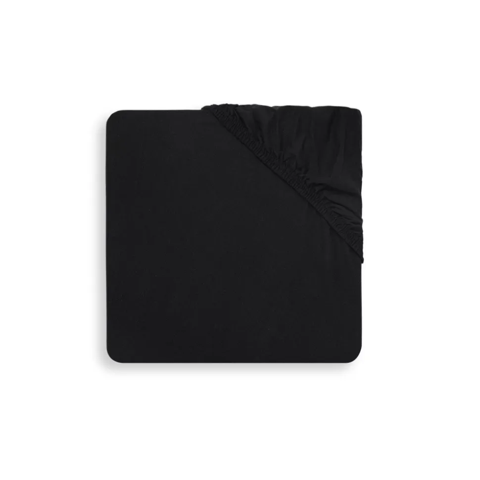 Drap housse 60x120 cm jersey noir