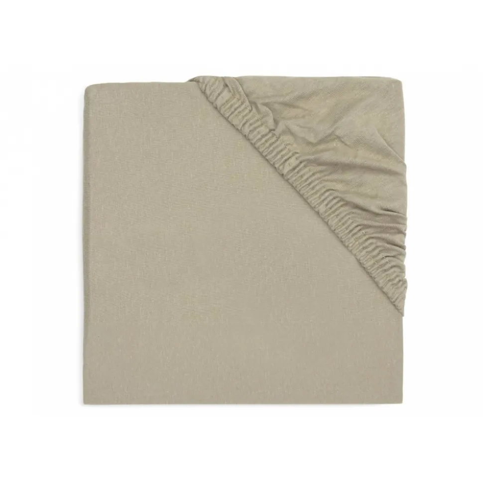 Drap housse 70x140 cm jersey olive