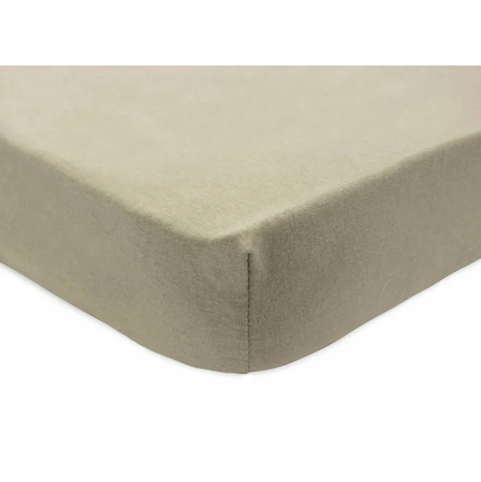Drap housse 70x140 cm jersey olive