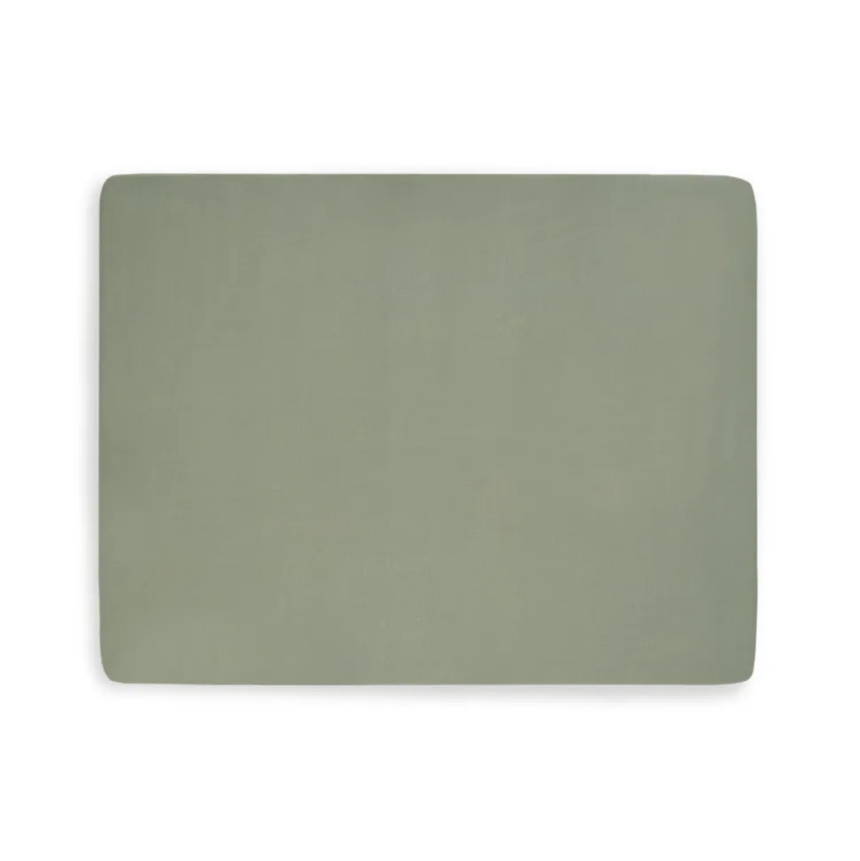 Drap housse 75 x 95 cm jersey pour tapis de parc ash green