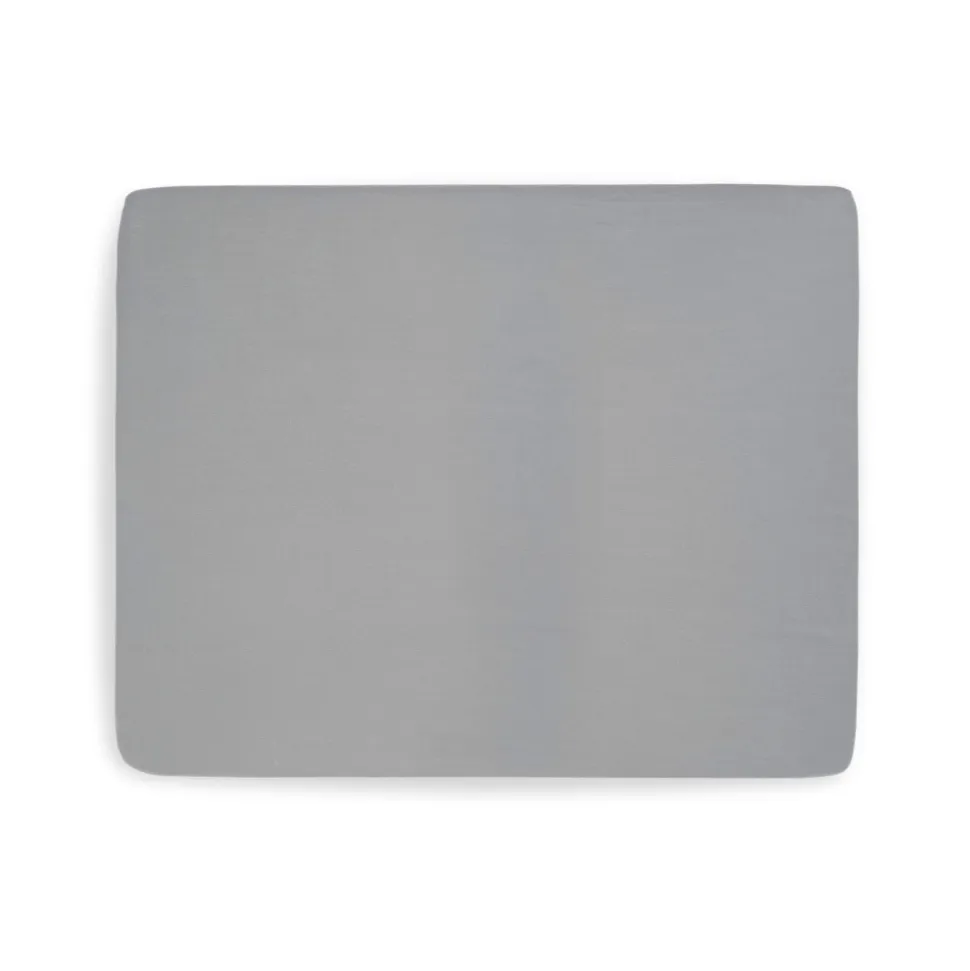 Drap housse 75 x 95 cm jersey pour tapis de parc storm grey