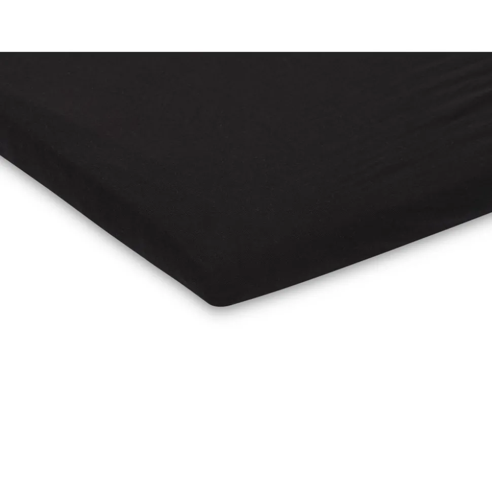 Drap housse 75 x 95 cm jersey pour tapis de parc noir