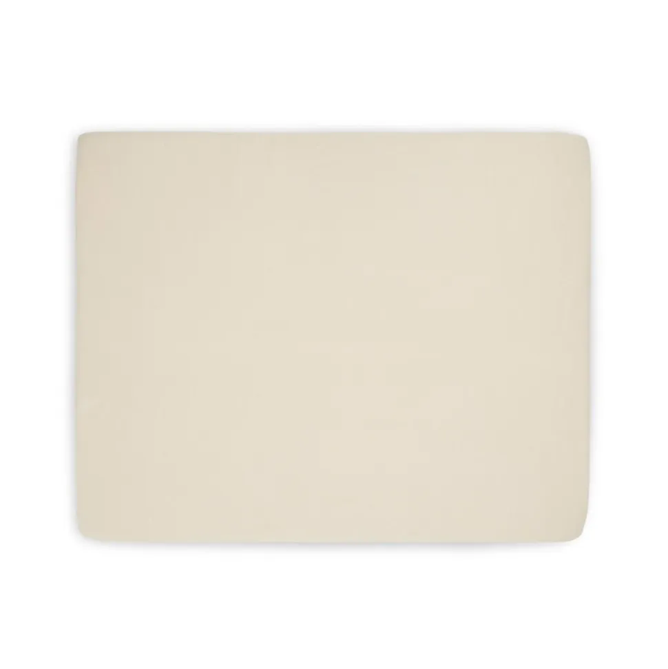 Drap housse 75 x 95 cm jersey pour tapis de parc nougat