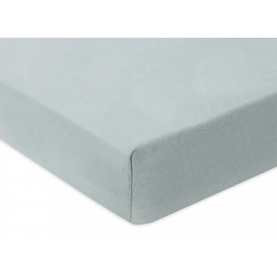 Drap housse 70x140 cm jersey sea green