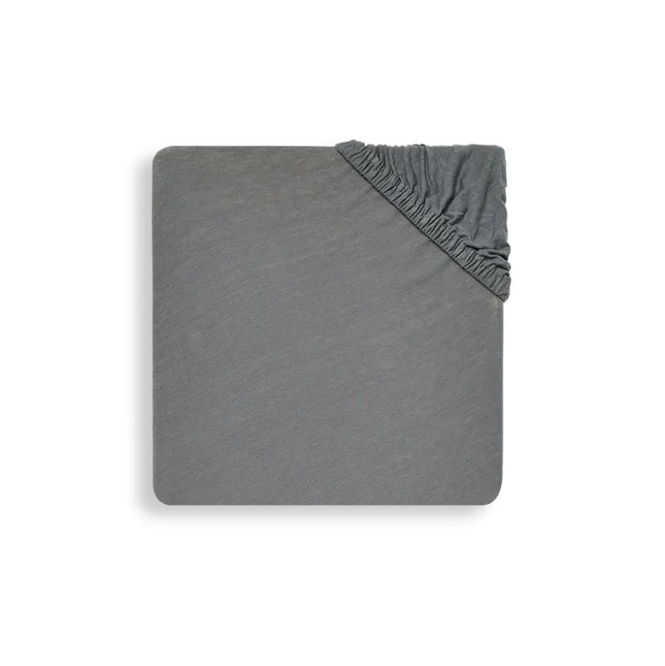 Drap housse 60x120 cm jersey storm grey