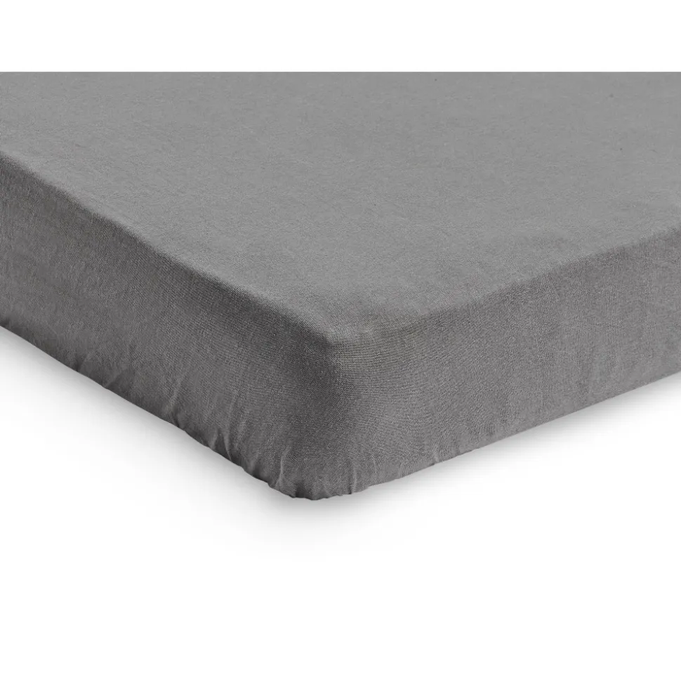 Drap housse 60x120 cm jersey storm grey