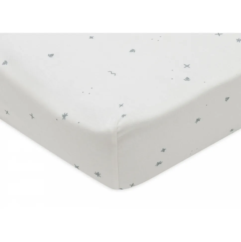 Drap housse 70x140 cm jersey twinkling sea green