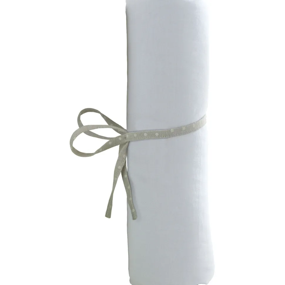 Draps housse bébé 70x140cm blanc