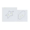 2 draps housse en lange et coton bio pour 60x120 et 70x140 babyfan