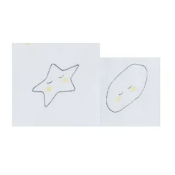 2 draps housse en lange et coton bio pour 60x120 et 70x140 babyfan