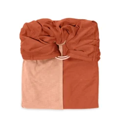 Echarpe de portage sans nœud - nude, caramel (réversible)