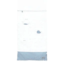 Edredon bébé 70x140cm blue baleine
