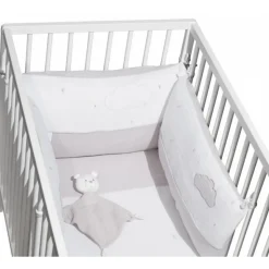 Edredon bébé 60x120cm lily grey