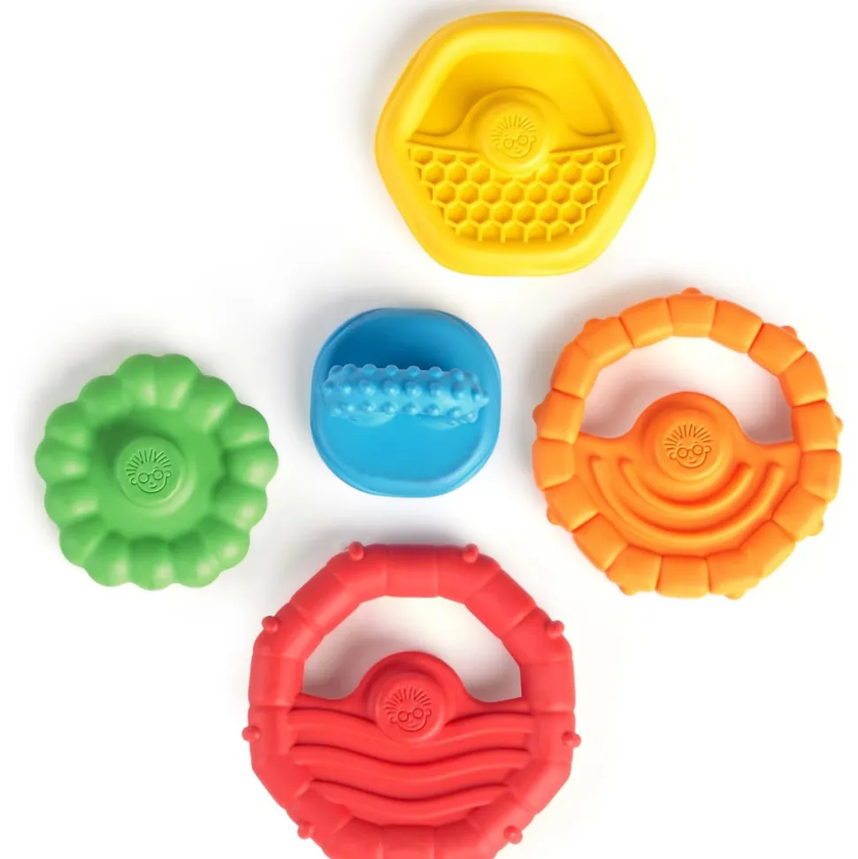 Ensemble de 5 jouets de dentition faciles à attraper