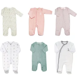 Ensemble de naissance 6 pyjamas 3 mois rose