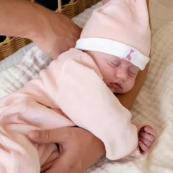 Ensemble de naissance sophie la girafe - rose poudrée