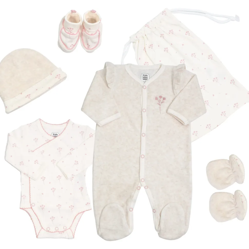 Ensemble naissance 6 pièces fille