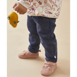 Ensemble sweat fleurs + joggging bleu 1 mois