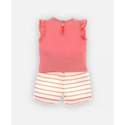 Ensemble t-shirt et short rose 6 mois