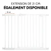 Extension pour barrière de sécurité 9 cm white