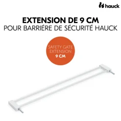 Extension pour barrière de sécurité 9 cm white