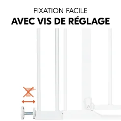Extension pour barrière de sécurité 9 cm white