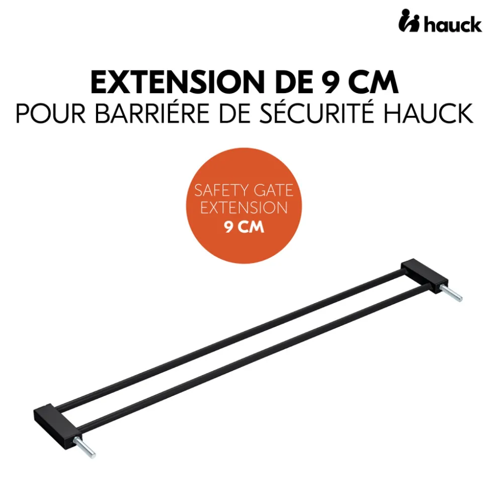 Extension pour barrière de sécurité 9 cm black