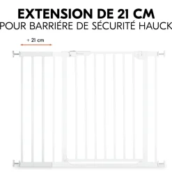 Extension pour barrière de sécurité 21 cm white