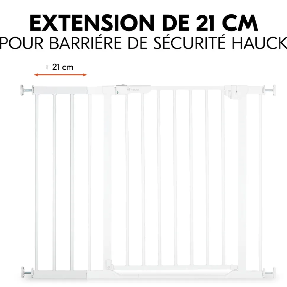 Extension pour barrière de sécurité 21 cm white