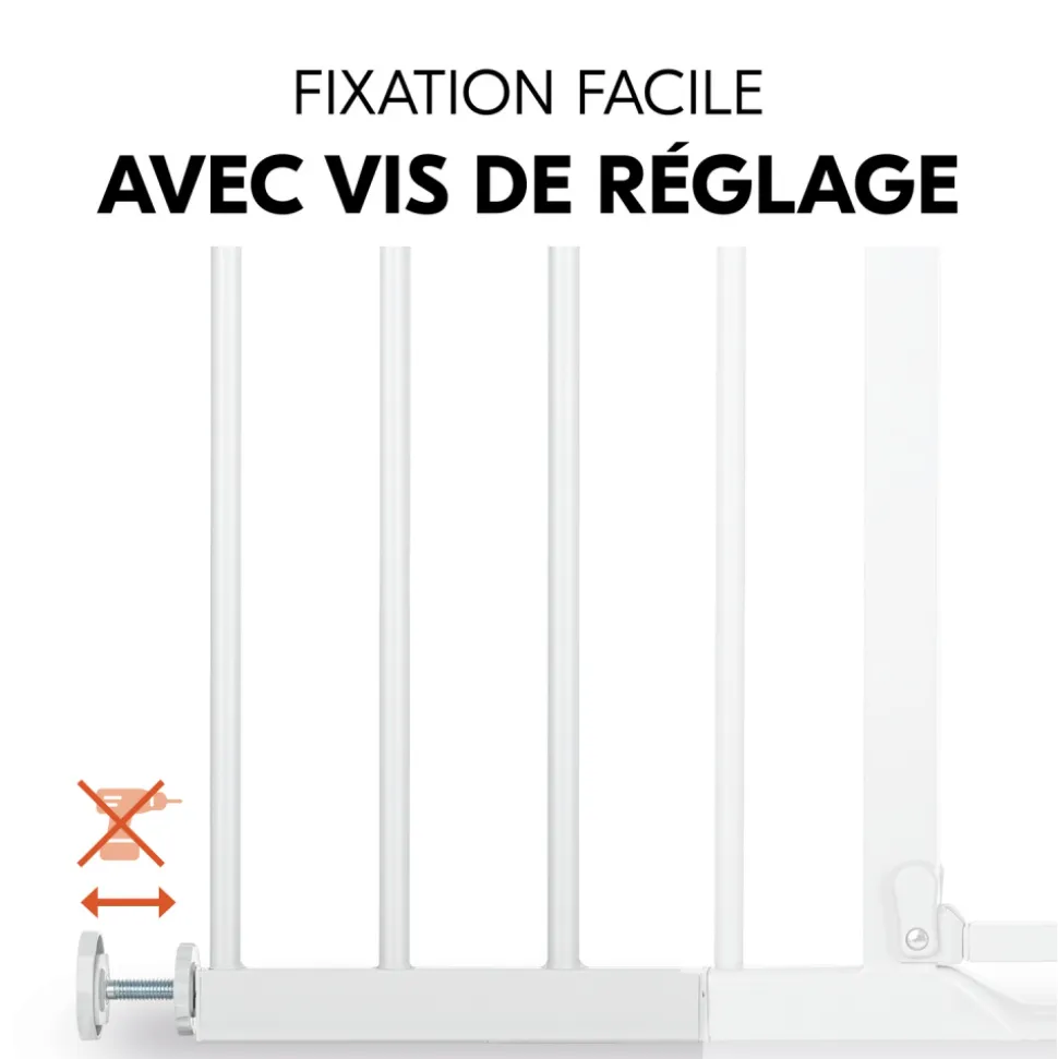 Extension pour barrière de sécurité 21 cm white