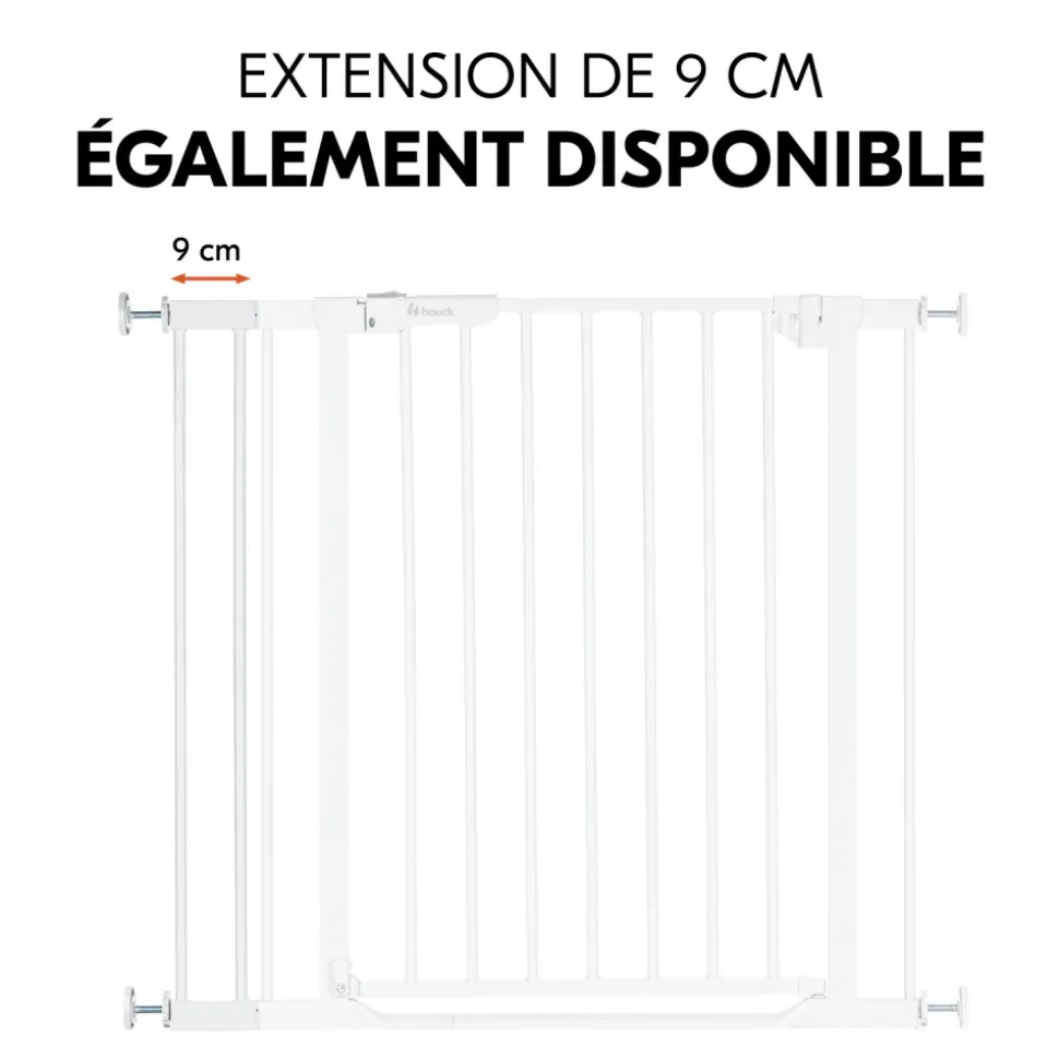 Extension pour barrière de sécurité 21 cm white