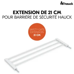 Extension pour barrière de sécurité 21 cm white