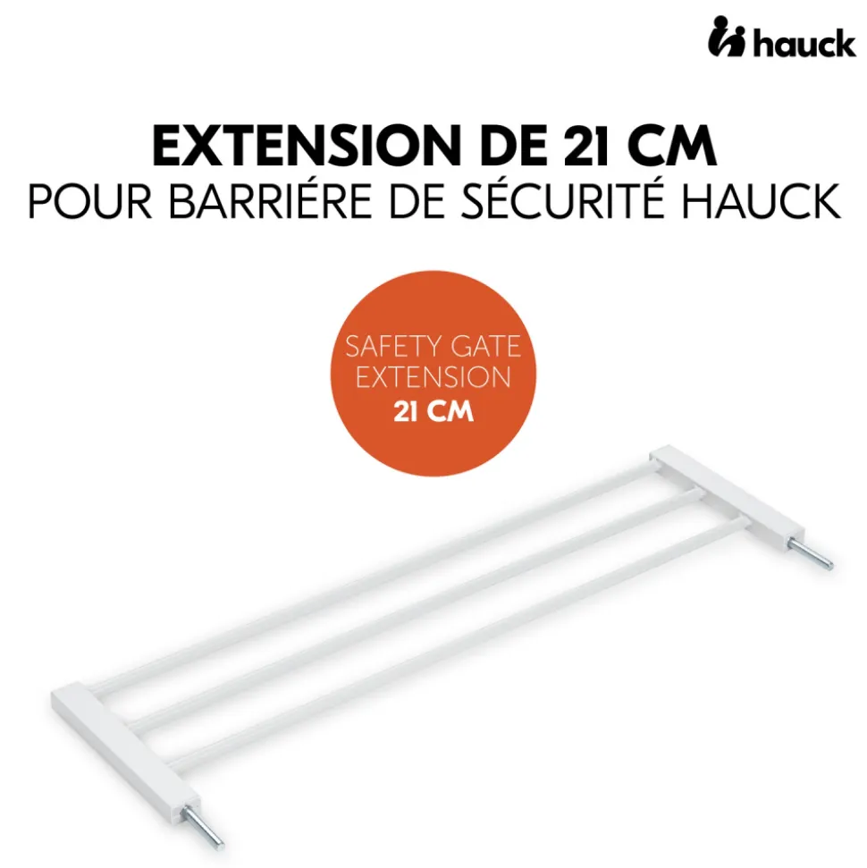Extension pour barrière de sécurité 21 cm white