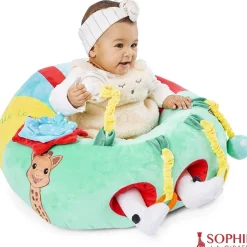 Fauteuil baby seat & play sophie la girafe vert et rouge