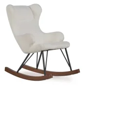 Fauteuil à bascule enfant luxe crème