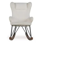 Fauteuil à bascule enfant luxe crème