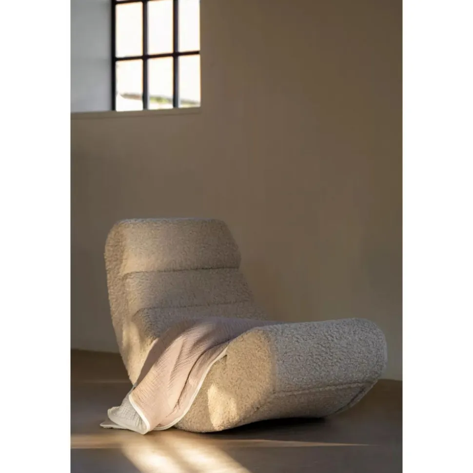 Fauteuil à bascule enfant teddy bouclettes