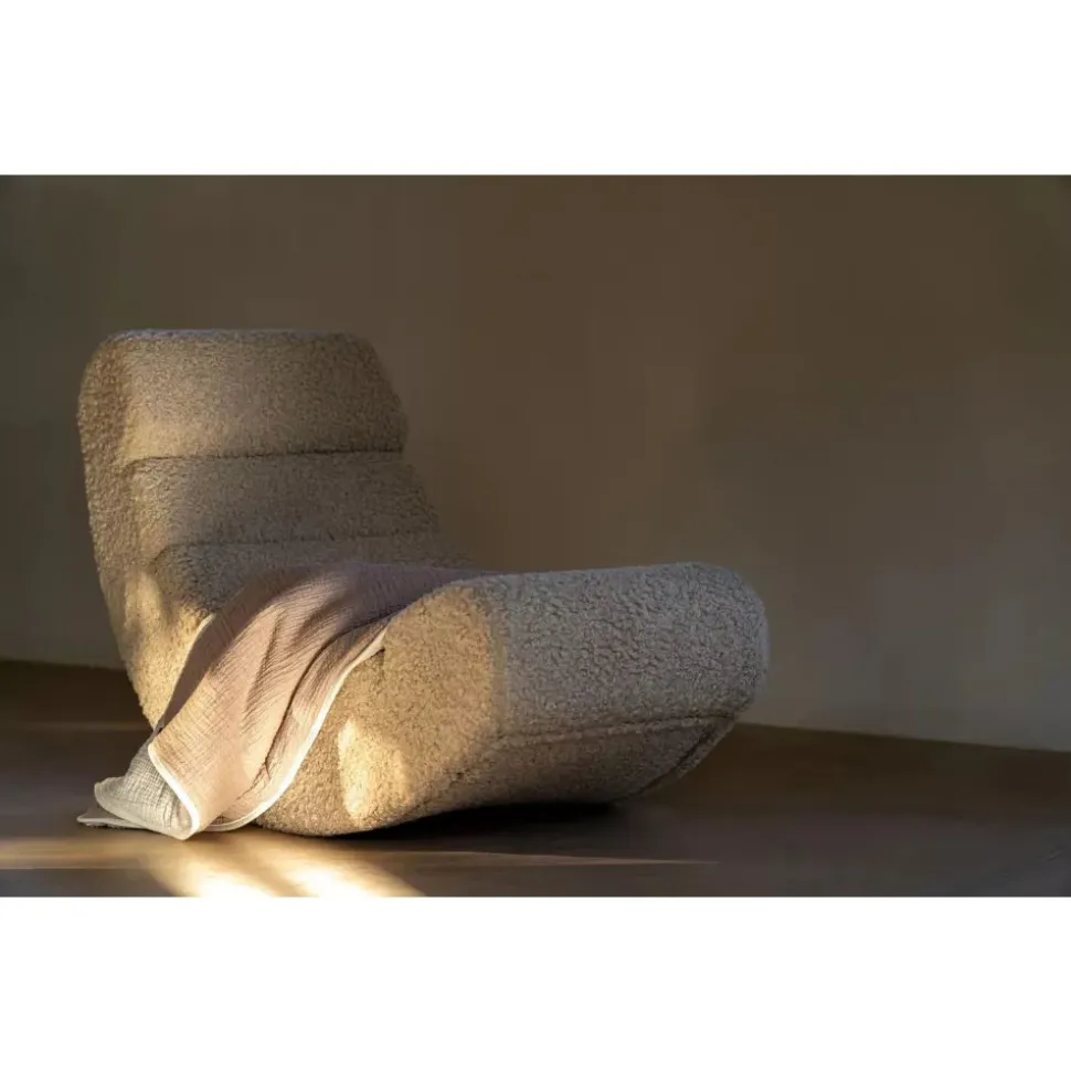 Fauteuil à bascule enfant teddy bouclettes