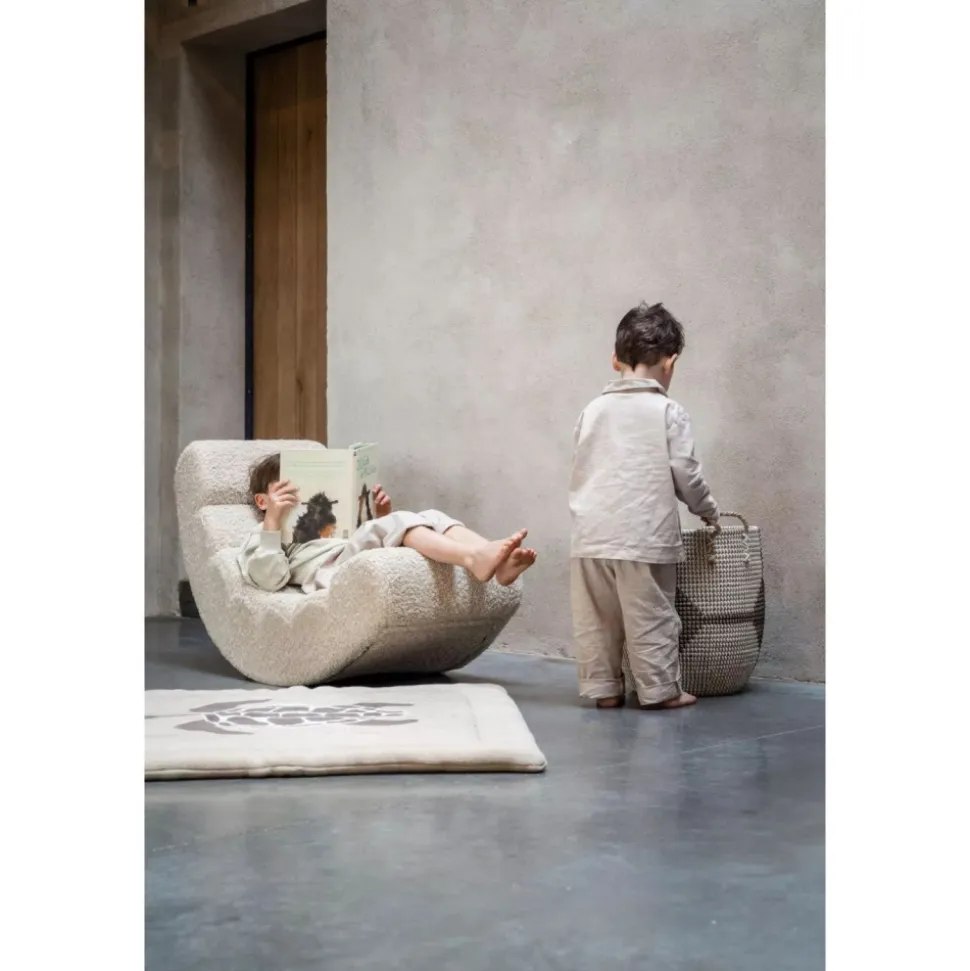 Fauteuil à bascule enfant teddy bouclettes