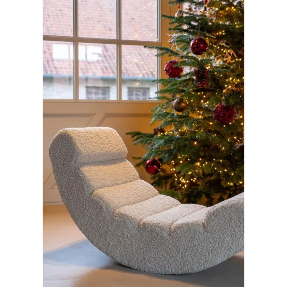 Fauteuil à bascule enfant teddy bouclettes