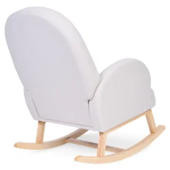 Fauteuil à bascule en lin beige
