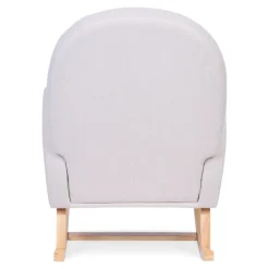 Fauteuil à bascule en lin beige