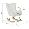 Fauteuil d'allaitement basic bouclette beige