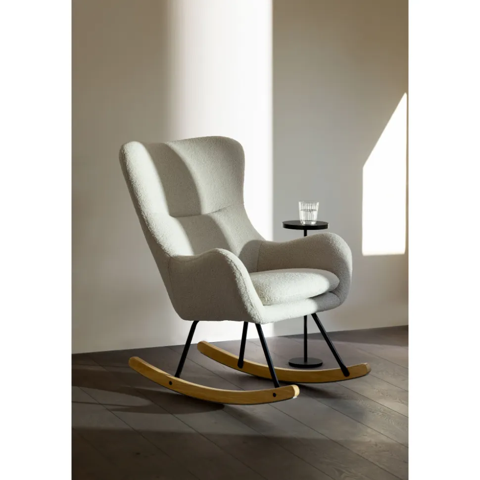 Fauteuil d'allaitement basic bouclette beige