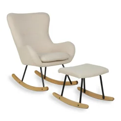 Fauteuil d'allaitement basic bouclette beige