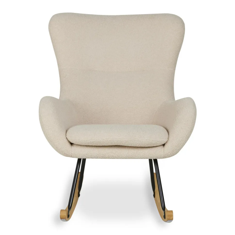 Fauteuil d'allaitement basic bouclette beige