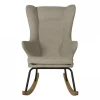 Fauteuil d'allaitement luxe argile
