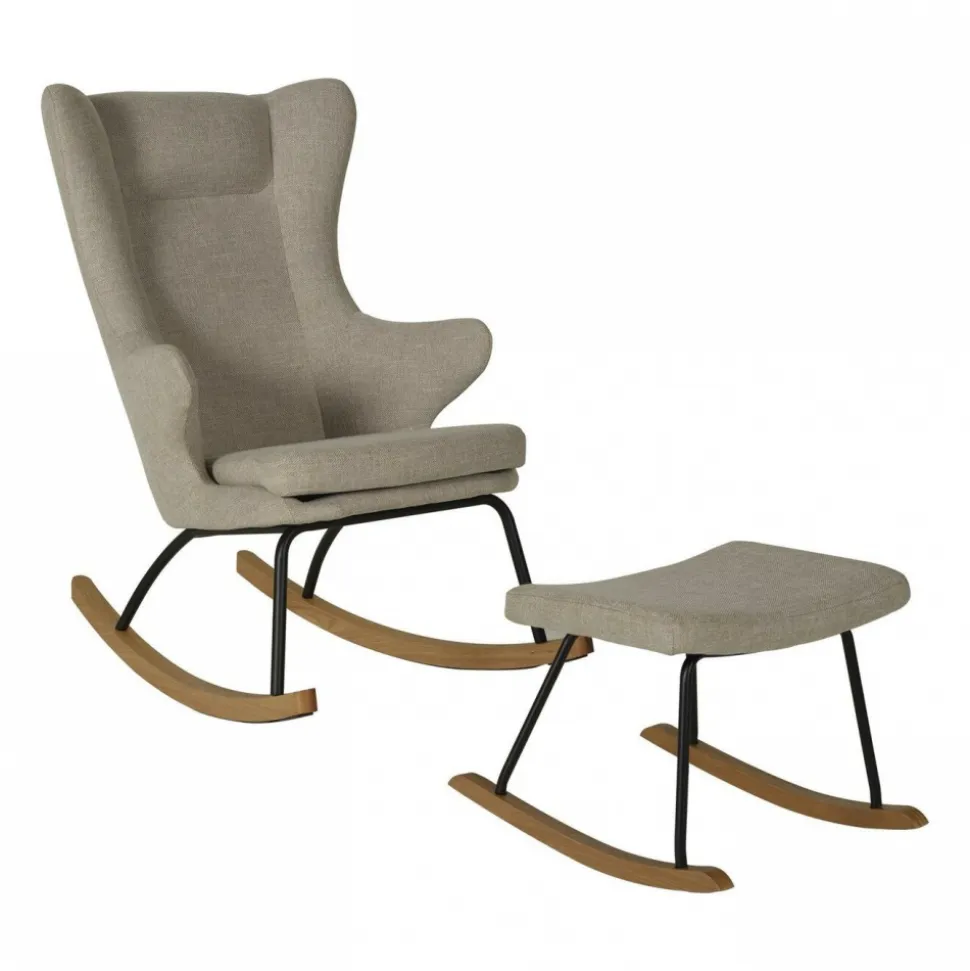 Fauteuil d'allaitement luxe argile