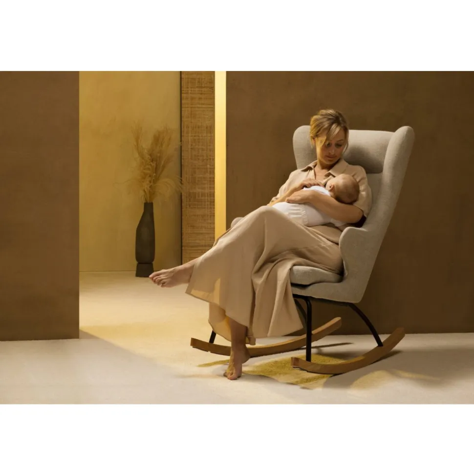 Fauteuil d'allaitement luxe argile