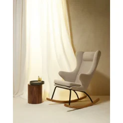 Fauteuil d'allaitement luxe argile